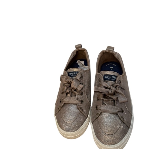 Sperry Sparkling Bronze Brown Sneakers Casual Comfort - Picture 4 of 9